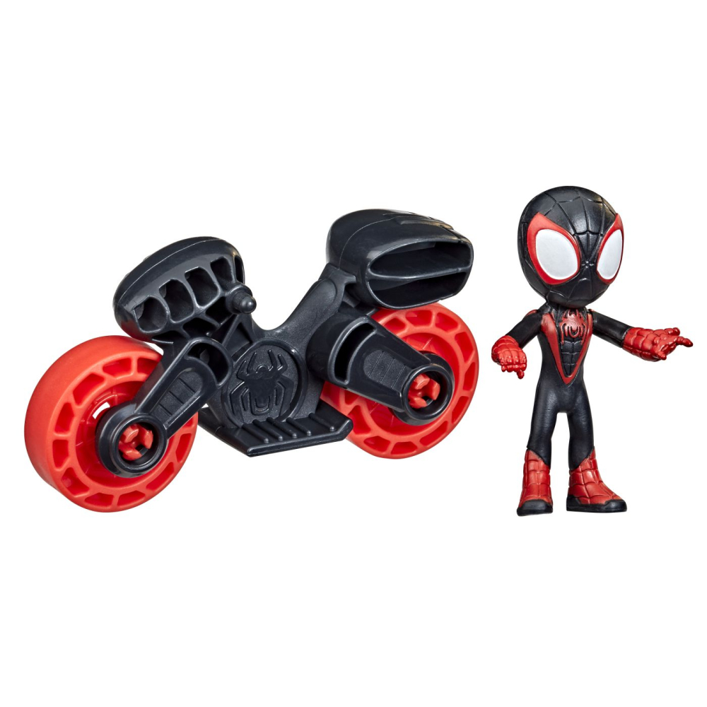 Spiderman Set Motocicleta Si Figurina Miles Morales Spider Man 6Cm [4]