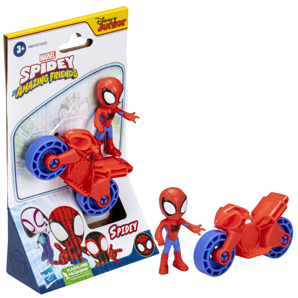Spiderman Set Motocicleta Si Figurina Spidey 6Cm [8]