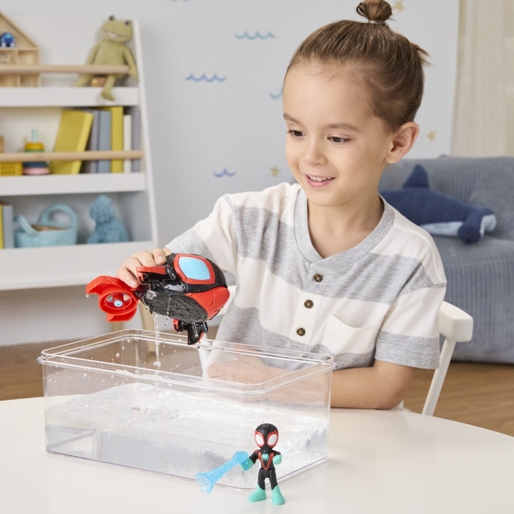 Hasbro-Spidey Si Prietenii Lui Uimitori Marvel Set Figurina 7.6Cm Si Submarinul Delfin [4]