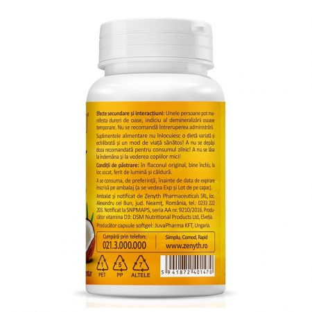Super Vitamina D3, 2000 UI, 30 capsule, Zenyth [3]