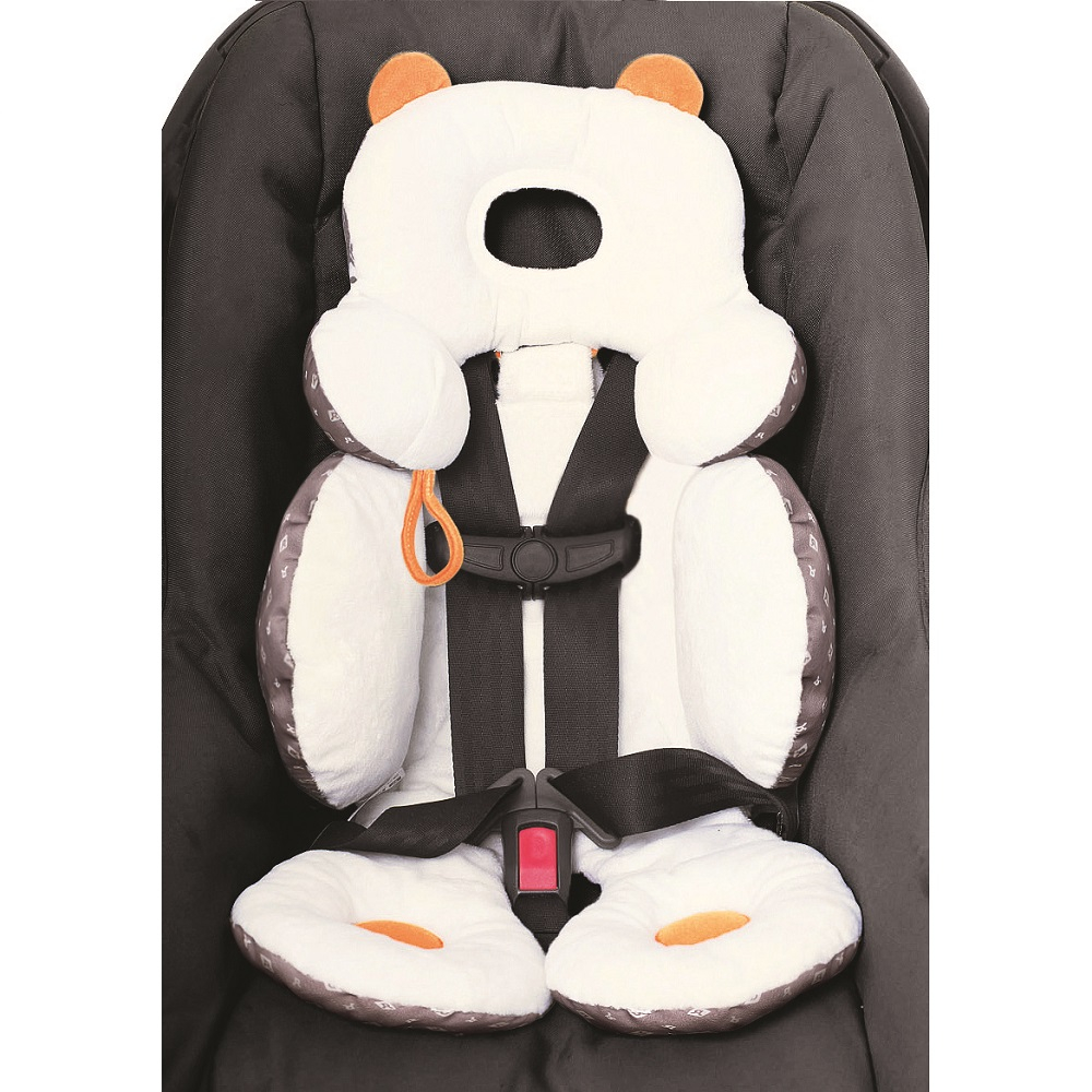 Suport bebelusi pentru carucior/scaun masina, Alb/Portocaliu [2]