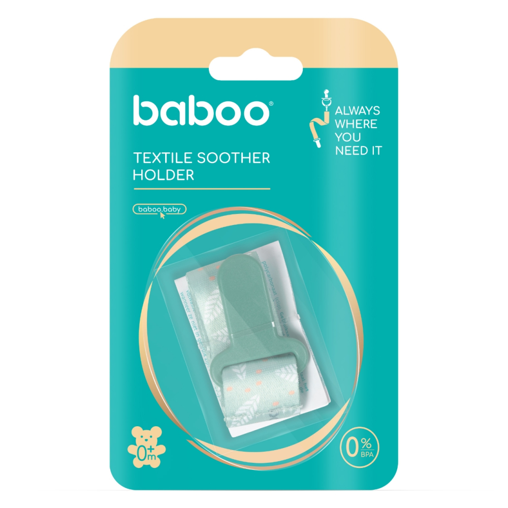BABOO-Suport Pentru Suzeta Din Material Textil Baboo , 0 luni+ [4]