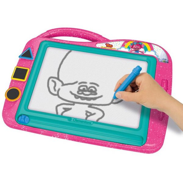 Clementoni-Tabla magnetica pentru desenat, Trolls, 30 x 38 cm [2]