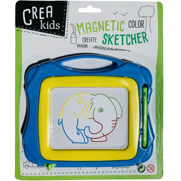 Tablita magnetica mini pentru desenat, 16 x 14 cm, albastru/galben [1]