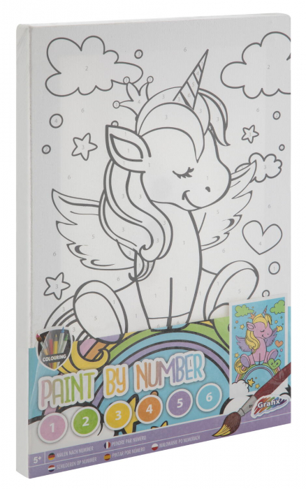 Grafix Tablou pictez pe numere - Unicorn [1]