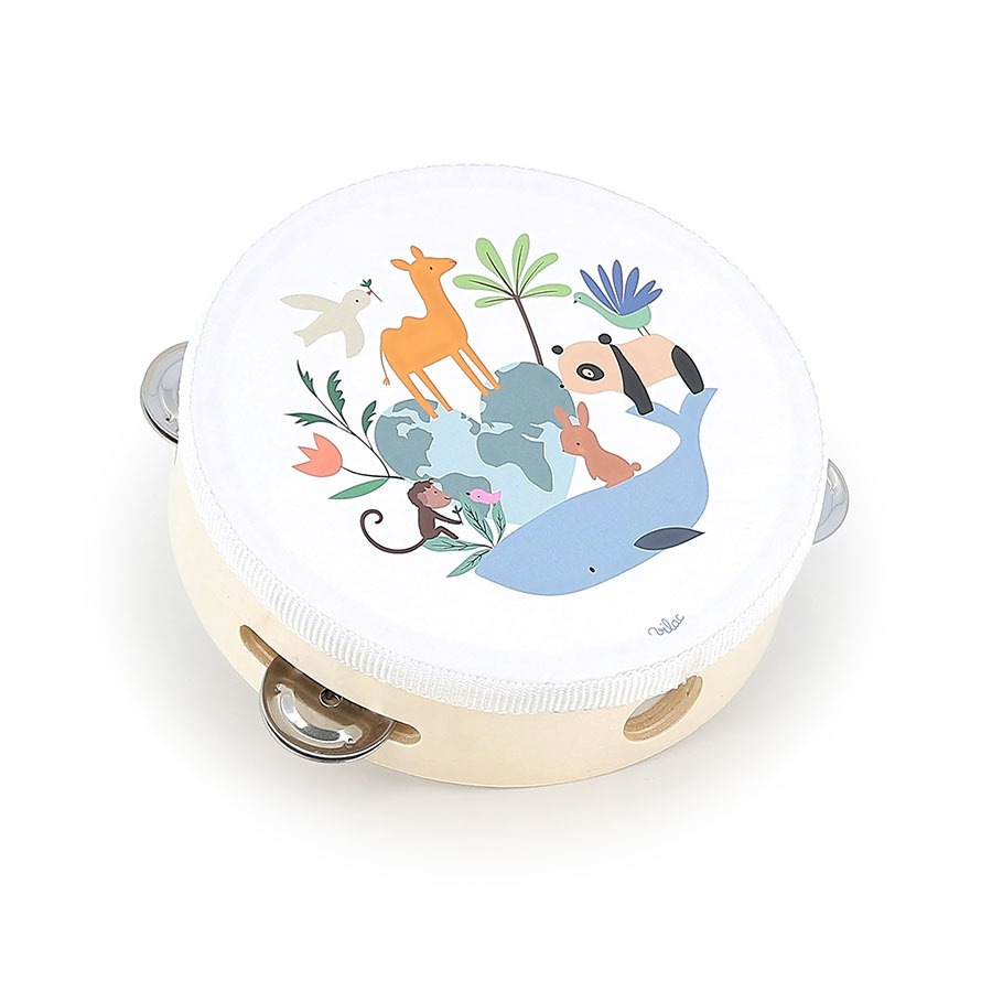 Tamburina din lemn - Design animale - Vilac [3]