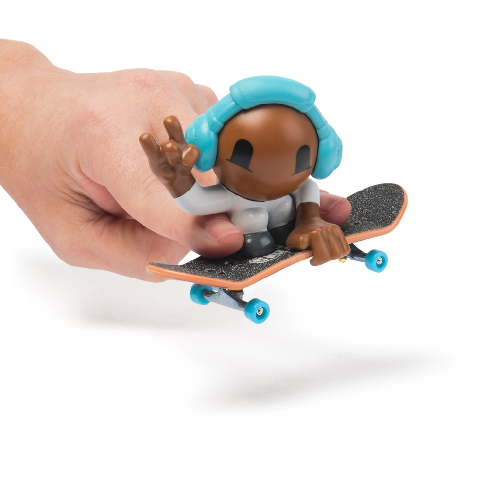 Spin Masters-Tech Dech Sk8 Crew Pachet Placa Si Figurina 9.6Cm Casti Albastre [4]