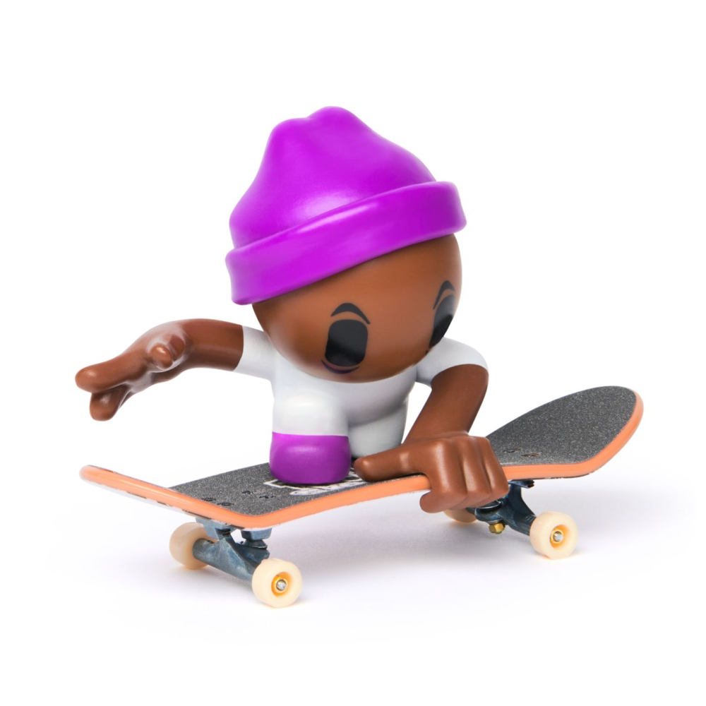 Spin Masters-Tech Dech Sk8 Crew Pachet Placa Si Figurina 9.6Cm Sapca Mov [2]