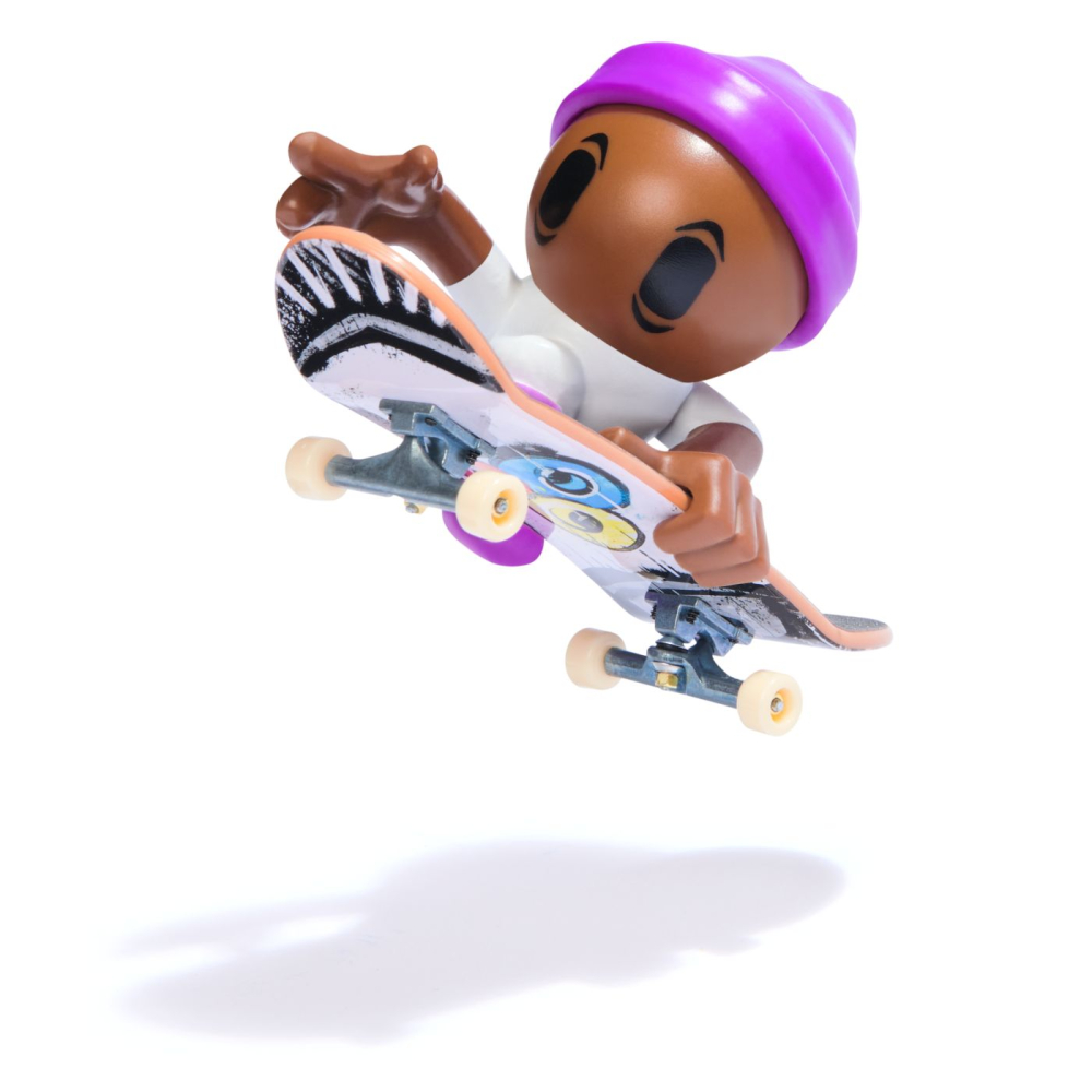 Spin Masters-Tech Dech Sk8 Crew Pachet Placa Si Figurina 9.6Cm Sapca Mov [3]