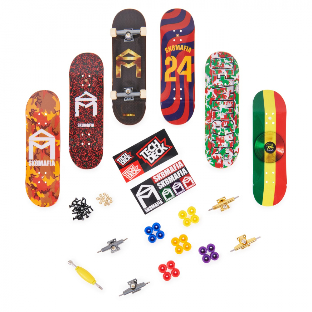 Tech Deck Pachet 6 Piese Cu Accesorii Fingerboard Sk8Mafia [2]