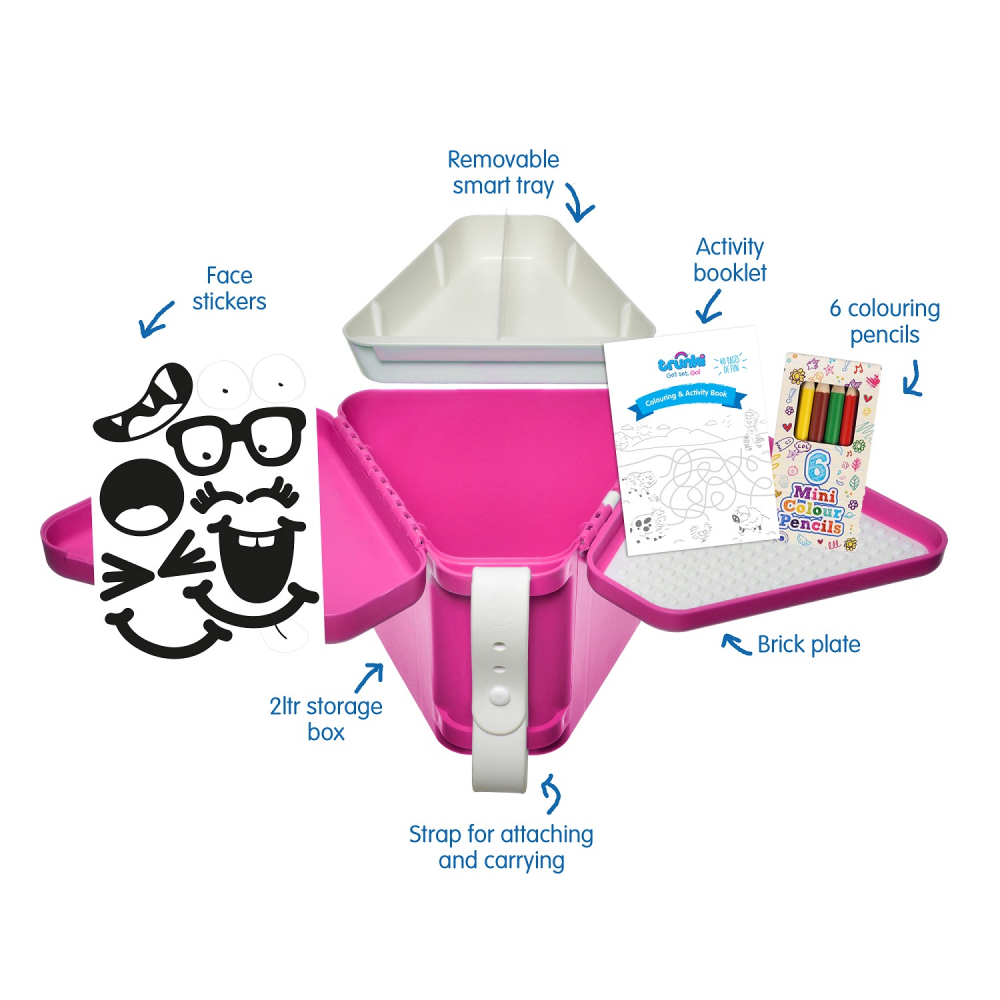 Trunki-TeeBee Pink - Cutie pentru jucarii / Suport pentru activitati [9]