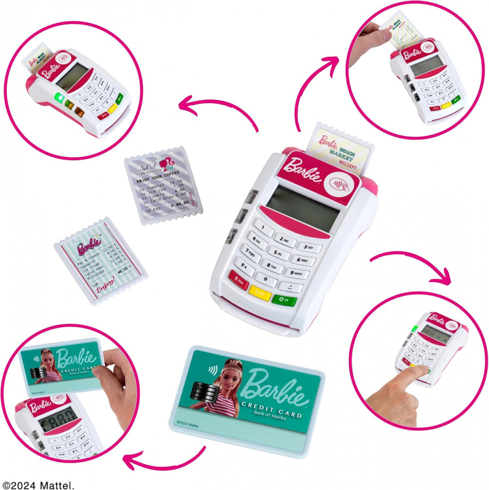 Klein-Terminal Card POS Cu Lumina Si Sunet - Barbie [4]