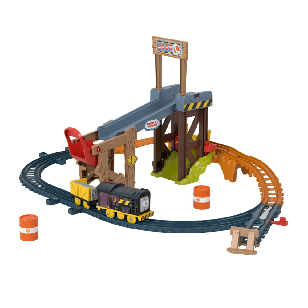 Mattel-Thomas Set De Constructie Ridica Si Incarca Marfa Cu Diesel  [7]
