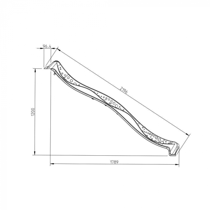 KBT-Tobogan Yulvo 2.2 m pentru copii diverse culori [2]