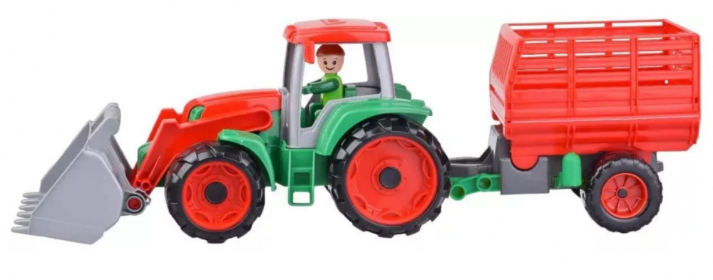Tractor cu remorca Lena Truxx pentru copii Portocaliu [1]
