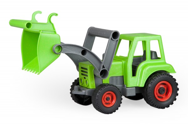 Tractor de jucarie Lena din lemn Negru si verde [1]