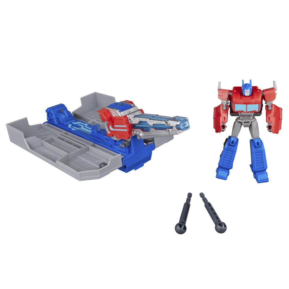 Hasbro-Transformers Earthspark Camion Cu Remorca De Lupta Optimus Prime [10]