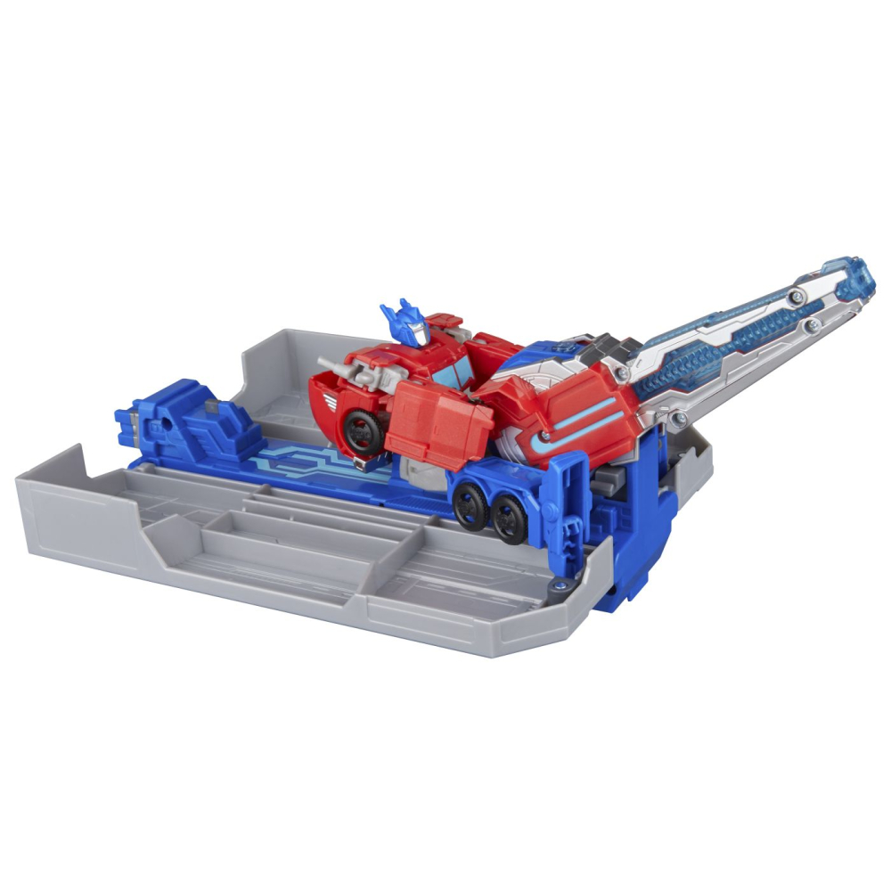Hasbro-Transformers Earthspark Camion Cu Remorca De Lupta Optimus Prime [7]