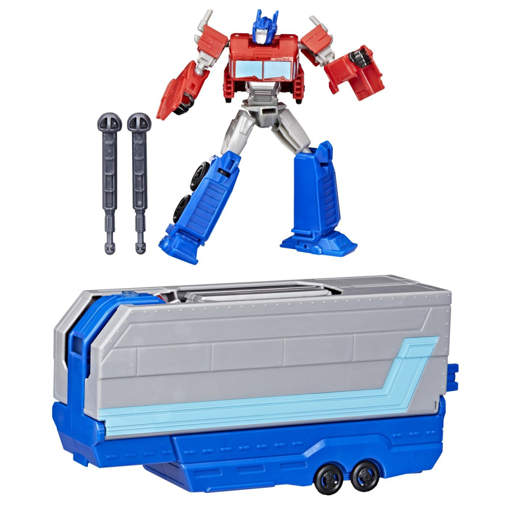 Hasbro-Transformers Earthspark Camion Cu Remorca De Lupta Optimus Prime [3]