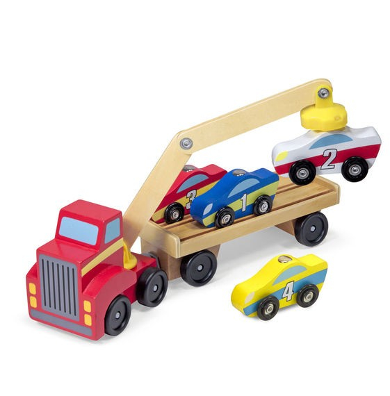 Melissa & Doug Transportor de masini cu elevator magnetic Melissa and Doug [2]