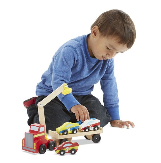Melissa & Doug Transportor de masini cu elevator magnetic Melissa and Doug [3]
