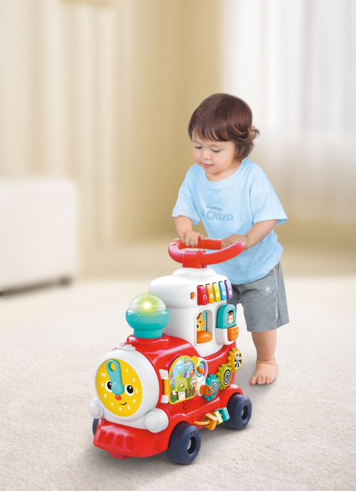 Jucarii Bebe-Trenulet 4 In 1 Rosu [6]