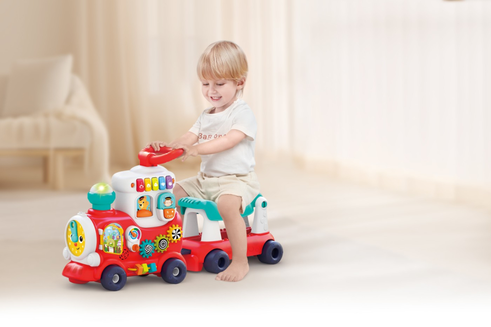 Jucarii Bebe-Trenulet 4 In 1 Rosu [7]