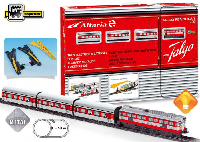 Pequetren-Trenulet electric calatori "Articulado", cu macaz [2]