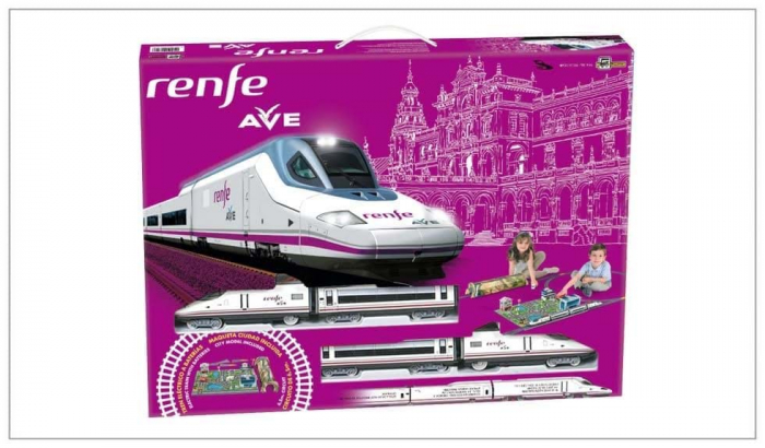Pequetren-Trenulet electric High Speed RENFE cu statie, tunel si oras [3]