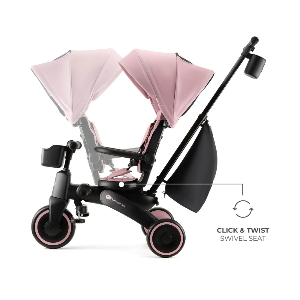 Tricicleta Kinderkraft Jazz 2, Pink [3]
