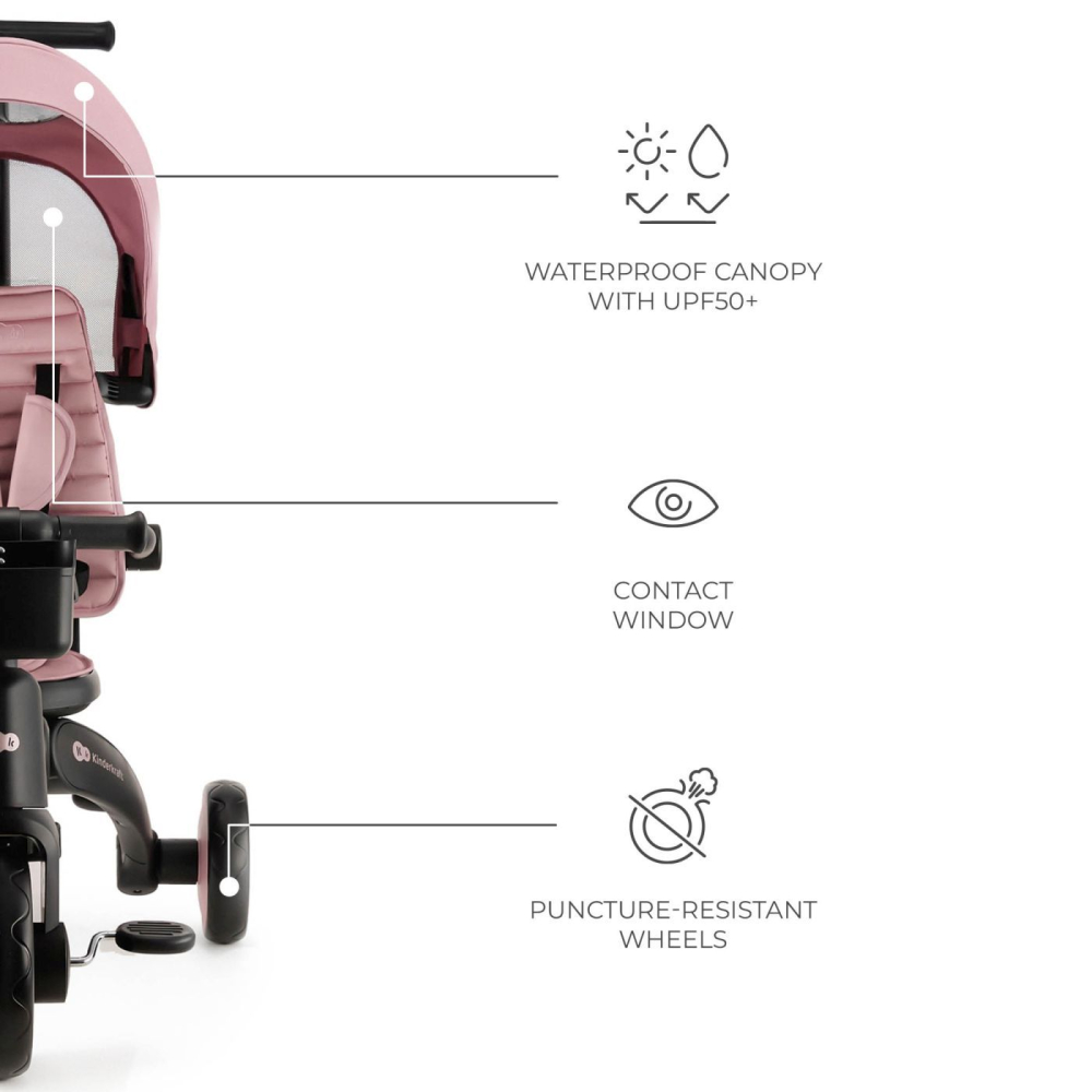 Tricicleta Kinderkraft Jazz 2, Pink [5]