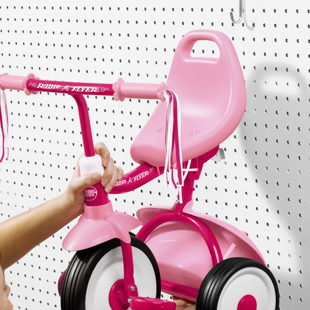 Radio Flyer-Tricicleta pliabila Radio Flyer Fold 2 Go Pink, 1-3 ani [3]