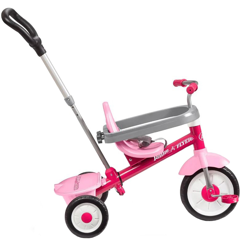 Radio Flyer-Tricicleta Radio Flyer 3-in-1 Stroll 'N Trike, Roz, 1.5 - 5 ani [7]