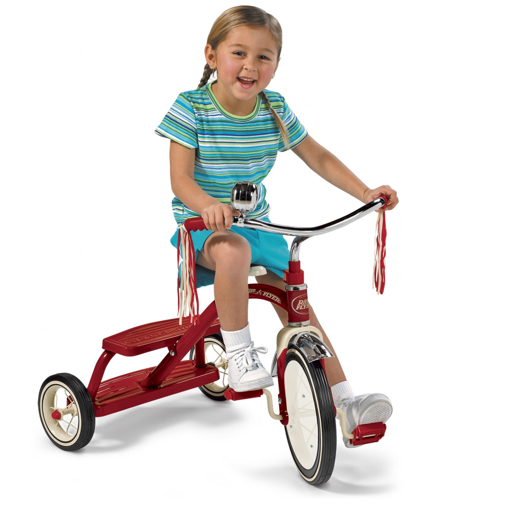 Tricicleta Radio Flyer Classic Red Dual Deck, 2-5 ani [2]