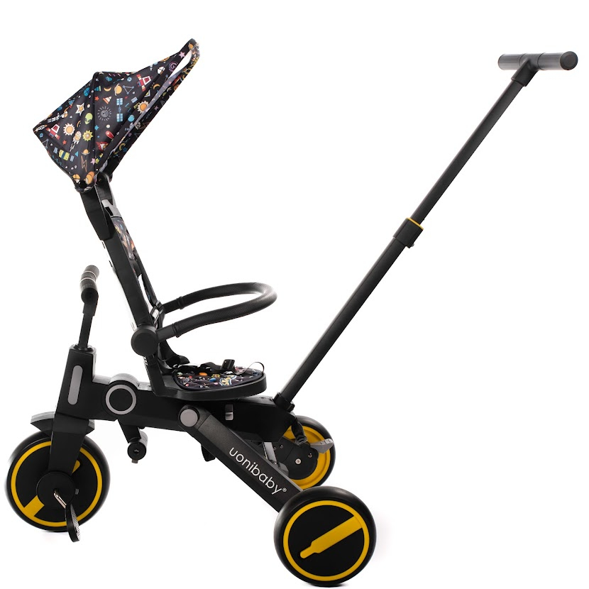 Tricicleta Uonibaby 3 in 1, Pliabila si Reversibila - Cartoon [4]