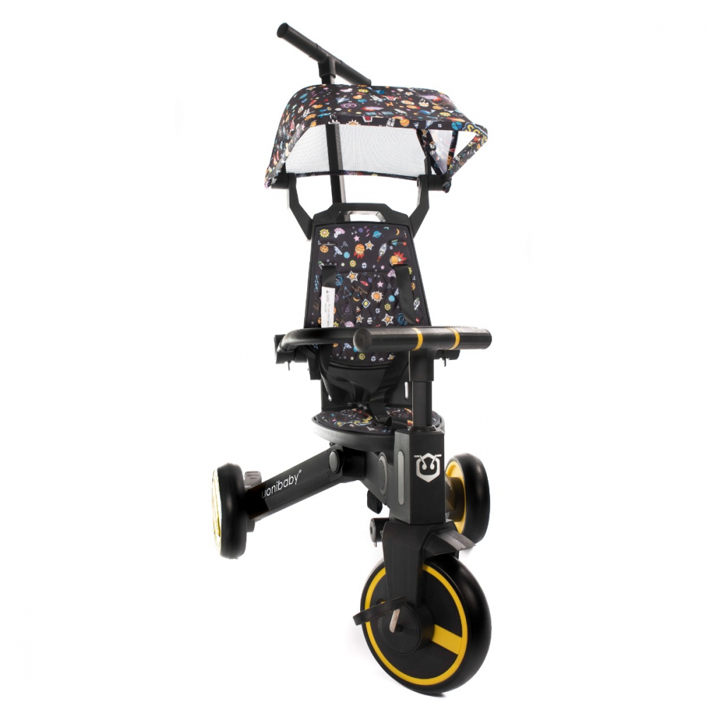 Tricicleta Uonibaby 3 in 1, Pliabila si Reversibila - Cartoon [2]