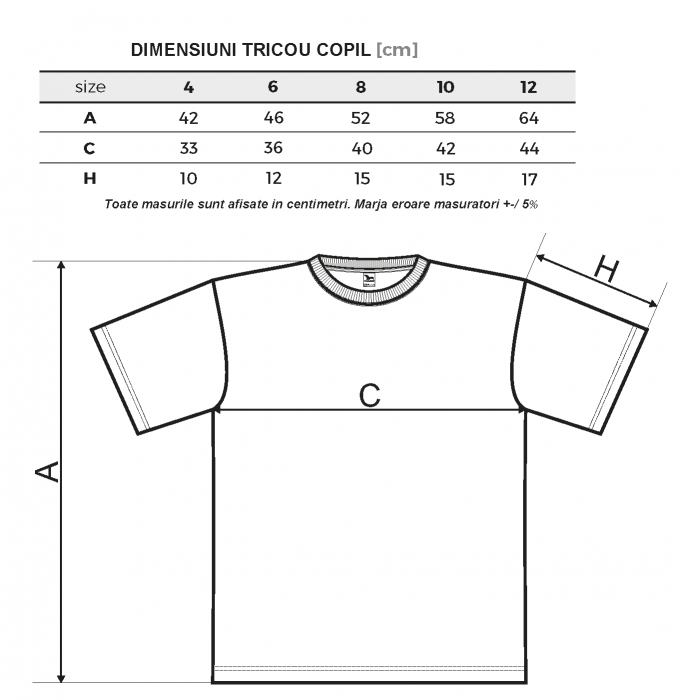 Bebeluc.ro Tricou pentru copii din bumbac personalizat cu mesaj [2]