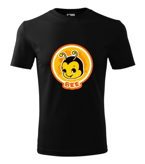 Bebeluc Print-Tricou Personalizat Alb cu Albinuță Zâmbitoare – Design Amuzant pentru Bărbați [3]