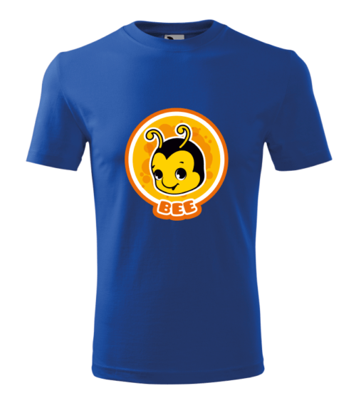 Bebeluc Print-Tricou Personalizat Alb cu Albinuță Zâmbitoare – Design Amuzant pentru Bărbați [2]