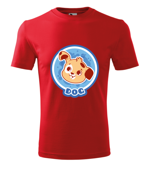 Bebeluc Print-Tricou Personalizat Alb cu Cățeluș Zâmbitor – Design Amuzant pentru Bărbați [4]