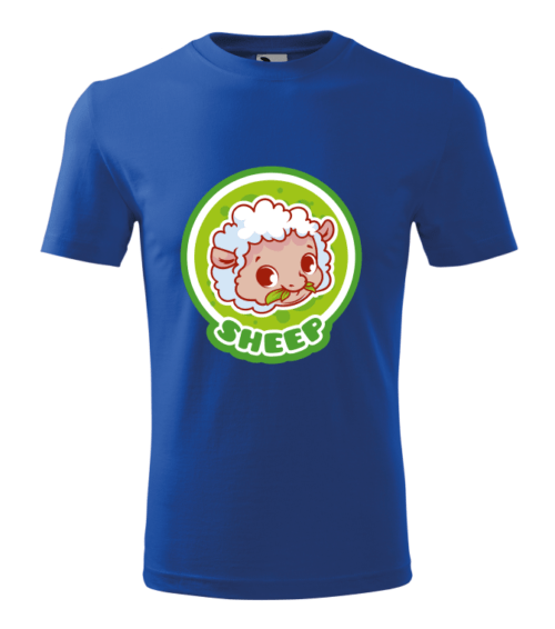Bebeluc Print-Tricou Personalizat Alb cu Oiță Drăguță – Design Amuzant pentru Bărbați [2]