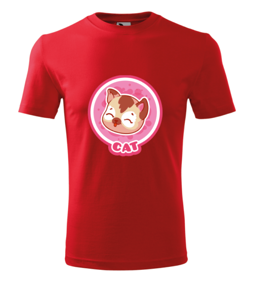 Bebeluc Print-Tricou Personalizat Alb cu Pisică Drăgălașă – Design Amuzant pentru Bărbați [4]