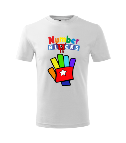 Bebeluc Print-Tricou Personalizat Alb ''Number blocks'' pentru Copii 2 [1]