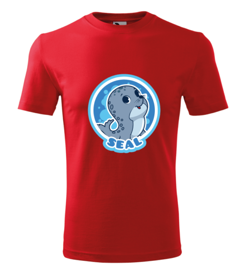 Bebeluc Print-Tricou Personalizat Albastru cu Sigiliu Drăguț – Design Amuzant pentru Bărbați [3]