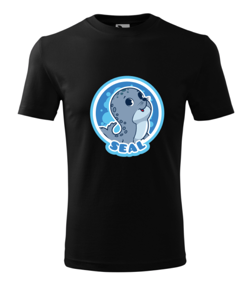 Bebeluc Print-Tricou Personalizat Albastru cu Sigiliu Drăguț – Design Amuzant pentru Bărbați [2]