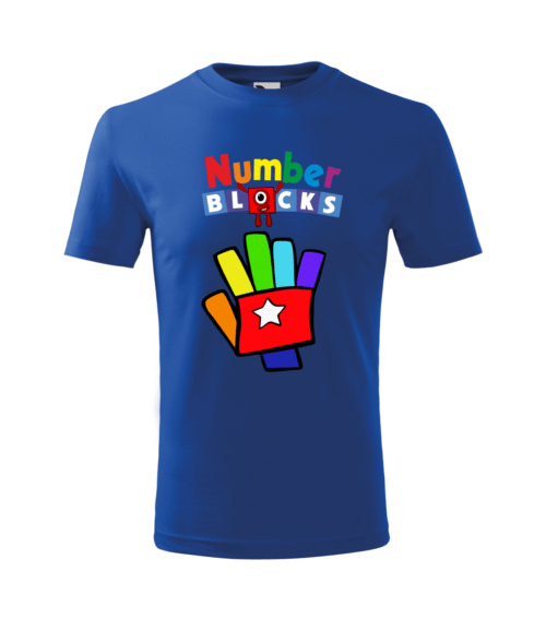 Bebeluc Print-Tricou Personalizat Albastru ''Number blocks'' pentru Copii 2 [1]