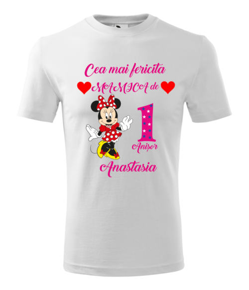 Bebeluc Print-Tricou Personalizat- Cea mai fericită mămică de 1 anișor - Anastasia [1]