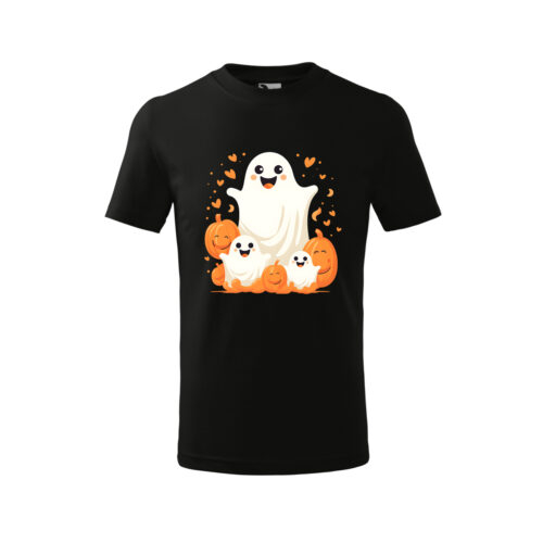 Bebeluc Print-Tricou Personalizat Copii Halloween – Fantome Drăgălașe și Dovleci [1]