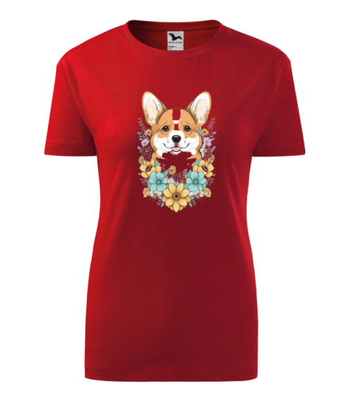 Bebeluc Print-Tricou Personalizat cu Câine Corgi și Flori - Design Unic și Adorabil [4]