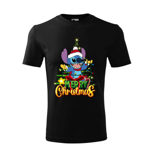 Bebeluc Print-Tricou Personalizat de Crăciun cu Personaj Amuzant și Mesaj Merry Christmas [1]